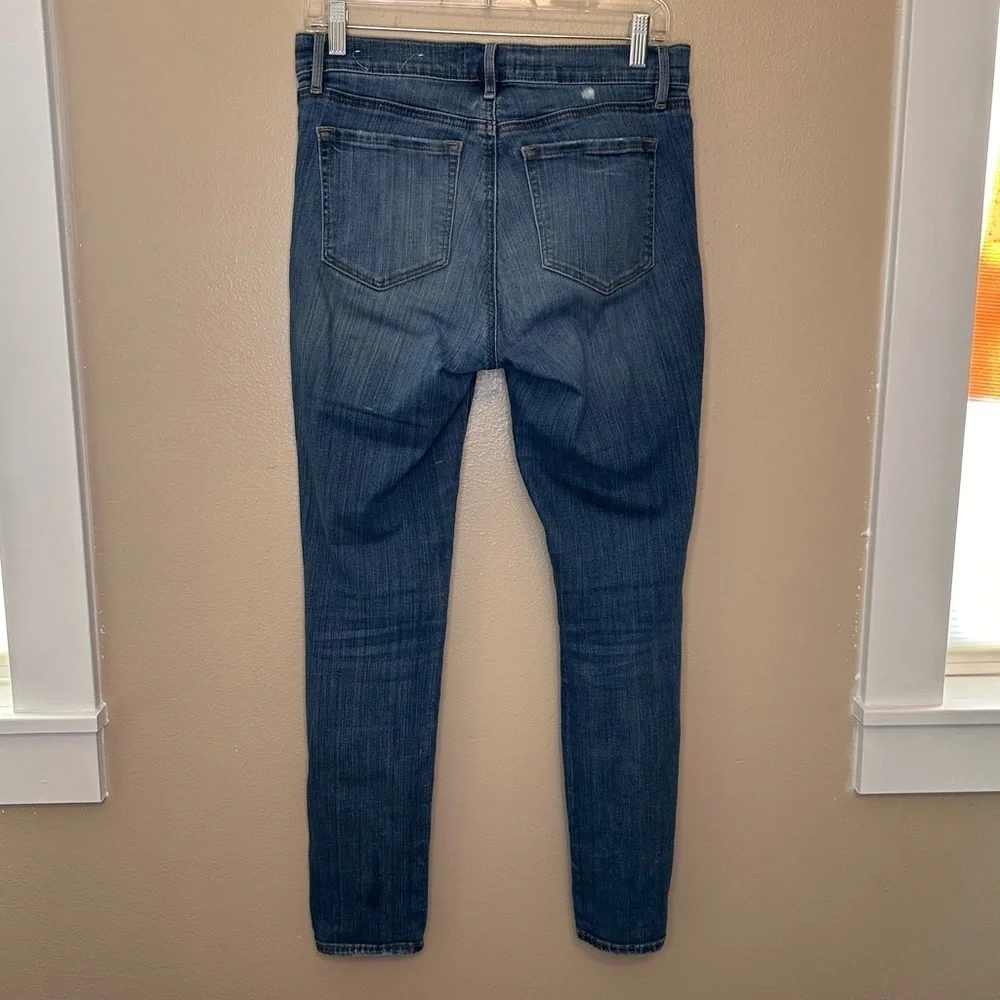 Loft Women's Modern Skinny Distressed Blue Jeans Size 27/4 - Picture 4 of 10